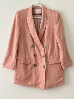 Emerson Fry 100% Linen Venice Pink Lee Jacket